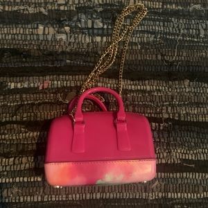 New mini pink jellly purse